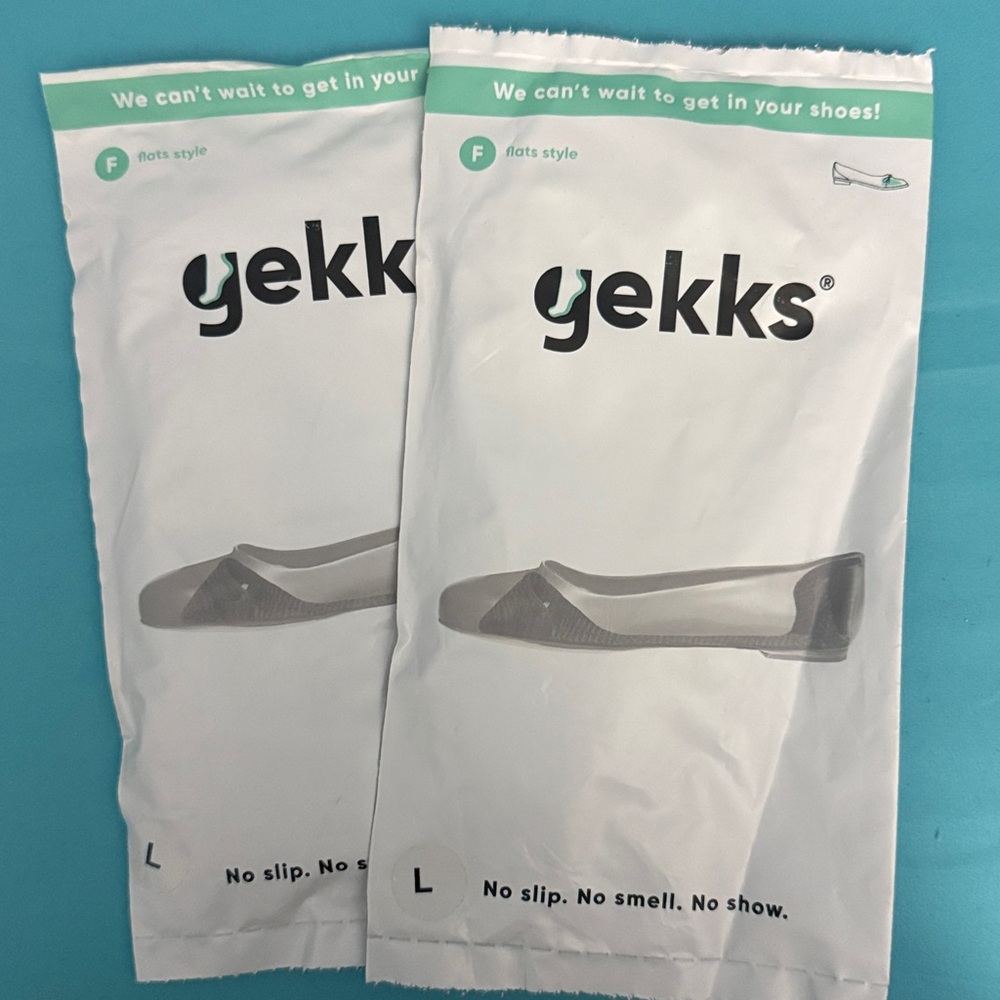 Gekks no-show socks for Women’s Flats, 2 pairs Large, color Black